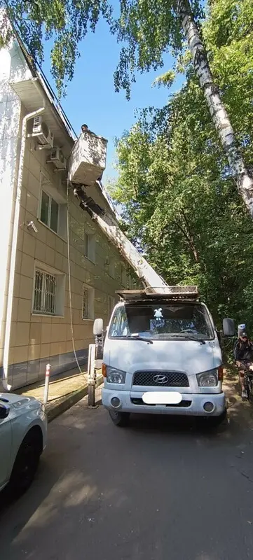 Аренда автовышки Hyundai пластиковая люлька
