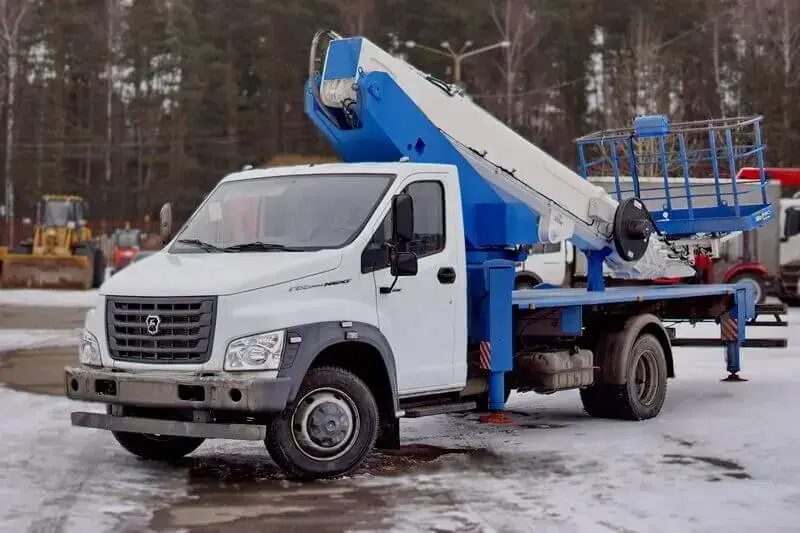 Аренда автовышки ГАЗ Некст с раскладной металлической люлькой