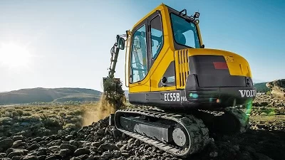 Аренда мини-экскаватора Volvo EC55B PRO